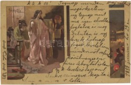 * T2/T3 1899 'Iris' Japanese Geishas Art Postcard, Folklore, G. Ricordi & C. Litho S: Hohenstein - Zonder Classificatie