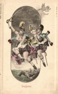 ** T2 Dragoner, Verlag Schaar & Dathe, Trier / K.u.K. Military, Gently Erotic Art Postcard - Zonder Classificatie