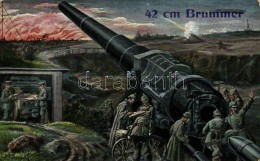 T2/T3 42 Cm Brummer / Military WWI, German Giant Cannon S: G. Krasselt (gluemark) - Zonder Classificatie