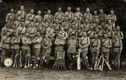 ** T3 WWI French Soldiers, Music Group Photo (fa) - Zonder Classificatie