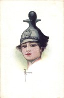 ** T2 German Lady Soldier, F. H. & S. W. IX. Nr. H 314. S: O. J. Romann - Zonder Classificatie