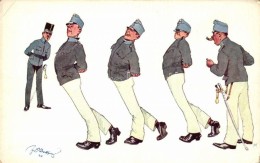 ** T2/T3 Gehversuche / Austrian Infantry, K.u.K. Officers B.K.W.I. 968-4 S: Schönpflug (EK) - Zonder Classificatie