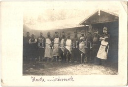 T2/T3 1917 K.u.K. Divisionsbackerei No. 53. / K.u.K. Hadi Mészárosok, Csoportkép / WWI K.u.K.... - Non Classés