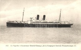 * T1/T2 Le Paquebot 'Gouverneur General Chanzy'; Compagnie Generale Transatlantique - Non Classés