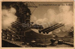 ** T3 Grosskampfschiff Feuert Aus Allen Kalibern / WWI K.u.K. Battleship, Nr. M. 119. (EB) - Non Classés