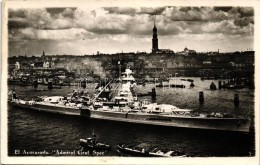 T2/T3 El Acorazado 'Admiral Graf Spee' / German Kriegsmarine, Deutschland-class Heavy Cruiser, Photo (EK) - Zonder Classificatie