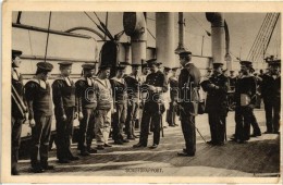 ** T2/T3 1914 Pola 'Schiffs-Rapport' Phot. Alois Beer, Verlag F. W. Schrinner / Inspection On The Ship, K.u.K.... - Ohne Zuordnung