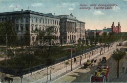 T3 Lviv, Lwów, Lemberg; Ulica Leona Sapiehy / Street, College Of Technology (ragasztónyomok /... - Ohne Zuordnung