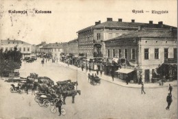 T2/T3 Kolomyia, Kolomea; Ringplatz / Street, Shop Of Moses Deuatsch (EK) - Unclassified