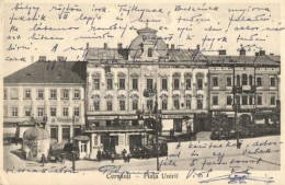 * T4 Chernivtsi, Czernowitz; Piata Unirii / Ringplatz / Central Square, Market, M. Tirst, Heinrich Pardini, H.... - Unclassified