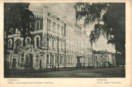 * T3 Smolensk, Ecole Réelle Alexandre / Real School, Red Cross Postcard (Rb) - Zonder Classificatie