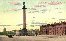 T4 Saint Petersburg, Petrograd; La Place De Palais Et La Colonne D'Alexandre / Palace Square And The Alexander... - Unclassified