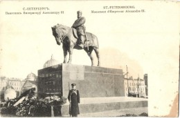 ** T2/T3 Saint Petersburg, Petrograd; Emperor Alexandre III.  Statue (fl) - Zonder Classificatie