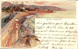 T2/T3 San Remo, Cartoline Postali Artistiche Di Velten No. 221. Litho S: Manuel Wielandt (EK) - Non Classificati