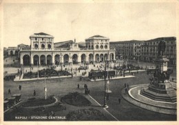 T3 Naples, Napoli; Stazione Centrale /central Railway Station, Statue, Tram (EB) - Ohne Zuordnung