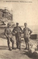 ** T2 Grimaldi (Ventimiglia) Frontiera Franco Italiano / French-Italian Border, Guards - Zonder Classificatie