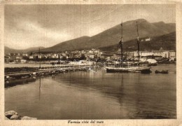 T3 Formia, Vista Dal Mare / Port, Sailing Ship (small Tear) - Non Classés