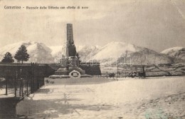 T2/T3 Camerino, Piazzale Della Vittoria Con Effetto Di Neve / Square, Snow, Winter, Monument (EK) - Non Classificati