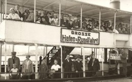 T2 1936 Hamburg, Hafen Rundfahrt / Cruise Ship Passengers, Photo - Non Classés