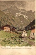 ** T2 Einödsbach Mit Mädelegabel & Trettachspitze; Hofkunstanstalt Eckstein & Stähle Litho... - Non Classés