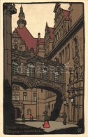 ** T1 Dresden, Schloss-Übergang Zur Kath. Hofkirche, Kunstverlag Max Köhler, Künstler-Steinzeichnung - Zonder Classificatie