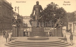** T2 Dresden, Ring-Strasse / Street, Statue (EK) - Zonder Classificatie