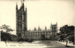 ** T2 London, The House Of Lords From Victoria Gardens - Zonder Classificatie