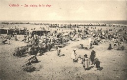 ** T2/T3 Ostende, Les Plaisirs De La Plage / 'The Pleasures Of The Beach', Bathing Cabins, Sunshade Vendor(?) (EK) - Unclassified