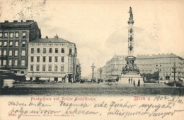 * T2 Vienna, Wien II. Praterstern / Square, Tegetthoff Statue, Ludwig Ploner's Restaurant - Unclassified