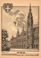 ** T2 Vienna, Wien I. Neues Rathaus / The New Town Hall, Etching Style, S: Heinz Wagner - Non Classificati