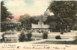 T2 Vienna, Wien I. K.k. Volksgarten, Franz Grillparzer Denkmal / City Park, Statue - Zonder Classificatie