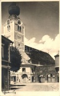 T2 1937 Schladming, Catholic Church, Tobacco Shop, Shop Of Niederauer, Photo - Unclassified