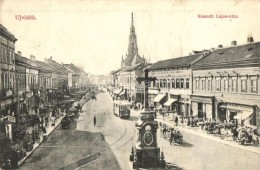 T2 Újvidék, Novi Sad; Kossuth Lajos Utca, Klein és Popper üzlete, Villamos / Street,... - Ohne Zuordnung