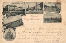 T2 1898 Nagybecskerek, Zrenjanin; József Közkórház, Megyeház, Hunyadi Utca,... - Non Classés