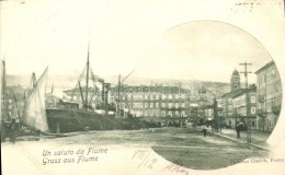 T2 Fiume, Port, Steamship - Non Classés