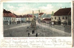 T3 Nagyszombat, Trnava; Ferenc József Tér, Nagy Lajos Utca / Square, Street (fa) - Non Classificati