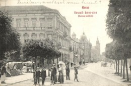 T2 Kassa, Kosice; Kossuth Lajos Utca, Európa Szálloda, Piacosok / Street, Hotel, Market - Non Classificati
