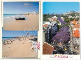 33 Db MODERN Portugál Városképes Lap; Madeira, Algarve / 33 Modern Portugese Town-view... - Unclassified