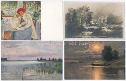 ** 5 Db RÉGI Orosz MÅ±vészlap / 5 Old Russian Art Postcards - Unclassified