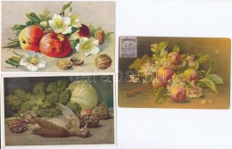 ** * 32 Db RÉGI MÅ±vészlap, Csendéletek, Vegyes MinÅ‘ség / 32 Old Art Postcards, Still... - Zonder Classificatie