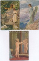 ** * 36 Db RÉGI Amag MÅ±vészlap Vegyes MinÅ‘ségben / 36 Old Amag Art Postcards In Mixed... - Sin Clasificación