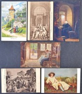 ** * Kb. 192 Db Német MÅ±vészlap, Vegyes MinÅ‘ségben / Cca. 192 German Art Postcards, Mixed... - Unclassified