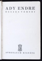 Ady Endre összes Versei.  Bp., 1930, Athenaeum. 544 P. Kissé Foltos Kiadói... - Zonder Classificatie