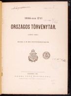 1886-dik évi Országos Törvénytár Bp., 1886 Igazságügy... - Non Classificati