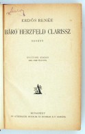 ErdÅ‘s Renée: Báró Herzfeld Clarissz. Bp., é.n., Athenaeum. Korabeli... - Zonder Classificatie