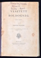 Erdélyi Zoltán: Vesztett Boldogság. Verses Regény. Bp., 1901, Franklin-Társulat.... - Zonder Classificatie