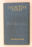 J. W. Goethe: Faust. Leipzig, é.n., Insel-Verlag. Kiadói Aranyozott Egészvászon... - Zonder Classificatie