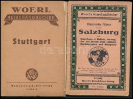 Woerl útikönyvek, 2 Db, Stuttgart, Salzburg, Változó, Többnyire Megviselt... - Non Classificati