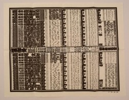 Cca 1980 Japán Szumós Plakát, éves Program. Hajtogatva, Jó állapotban,... - Zonder Classificatie