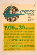 1970 Expressz Utazási Iroda, Szeged. NagyméretÅ± Plakát 80x60 Cm - Zonder Classificatie